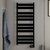 Zehnder Zeta elektrische badkamerradiator 87,4cm hoog x 50cm breed mat zwartmet 300 Watt