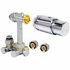 Jaga set 103 90 graden 3/4" haaks naar achteren 16mm VPE/Alu COLO.HBSW.AC.4616 Chrome knop_