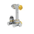 Jaga set 103 90 graden 3/4" haaks naar achteren 16mm VPE/Alu COLO.HBSW.AC.4616 Chrome knop_