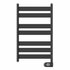 Zehnder Zeta elektrische badkamerradiator 102,4cm hoog x 50cm breed mat zwart met 400 Watt_