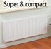 Thermrad Super-8 compact radiator van 500mm hoog x 600mm lang en type 22 met 869 Watt_